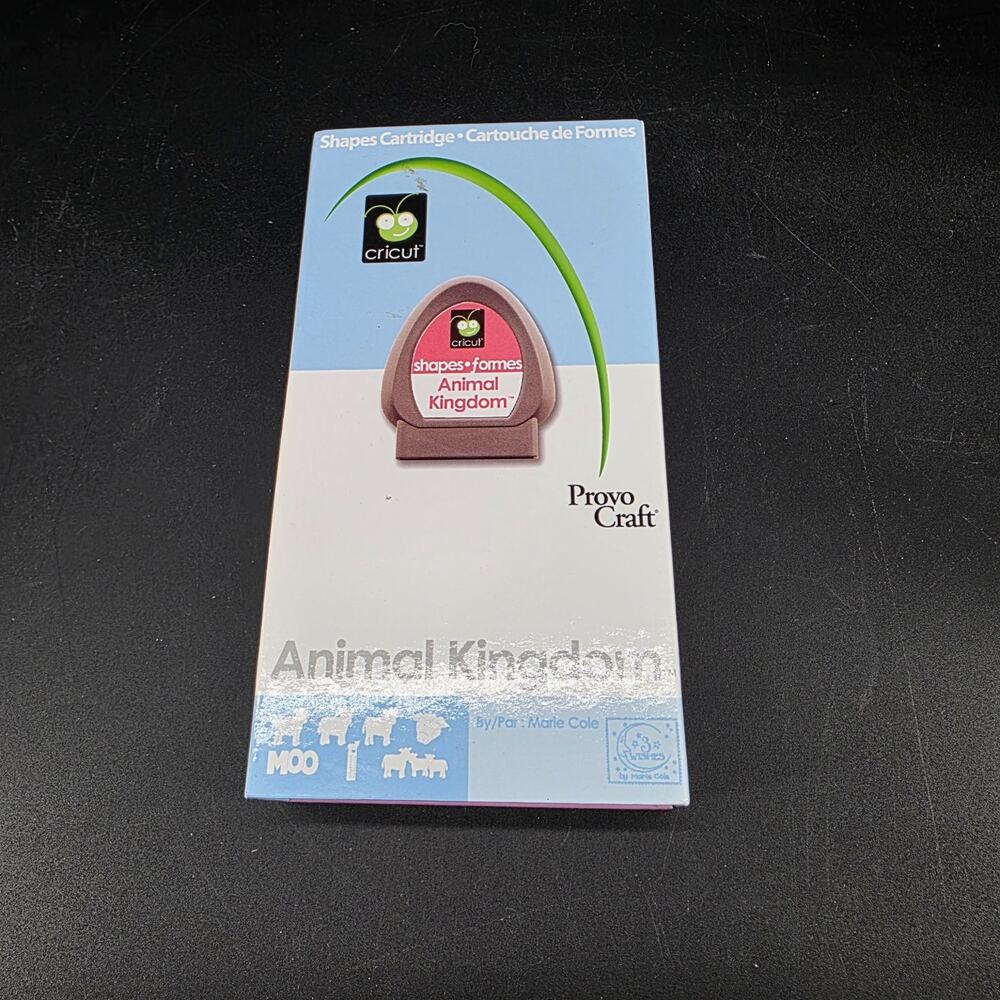 Cricut Animal Kingdom Die Cutting Cartridge for Cricut Shapes w/Overlay